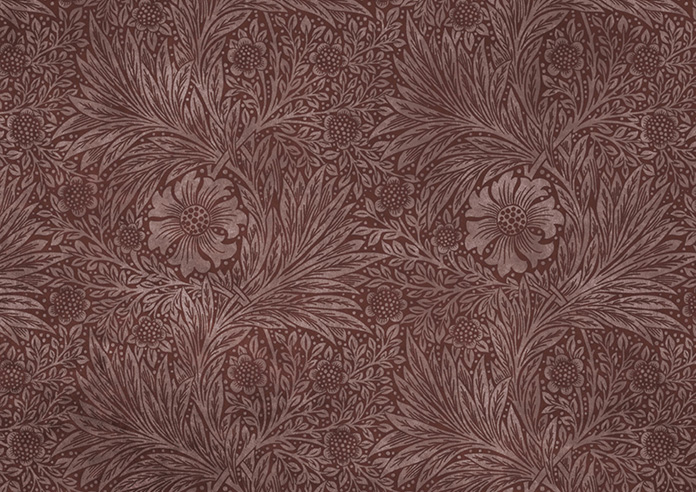 William Morris At Home Marigold Velvet, Berry - Made to Measure Curtains - Image 8